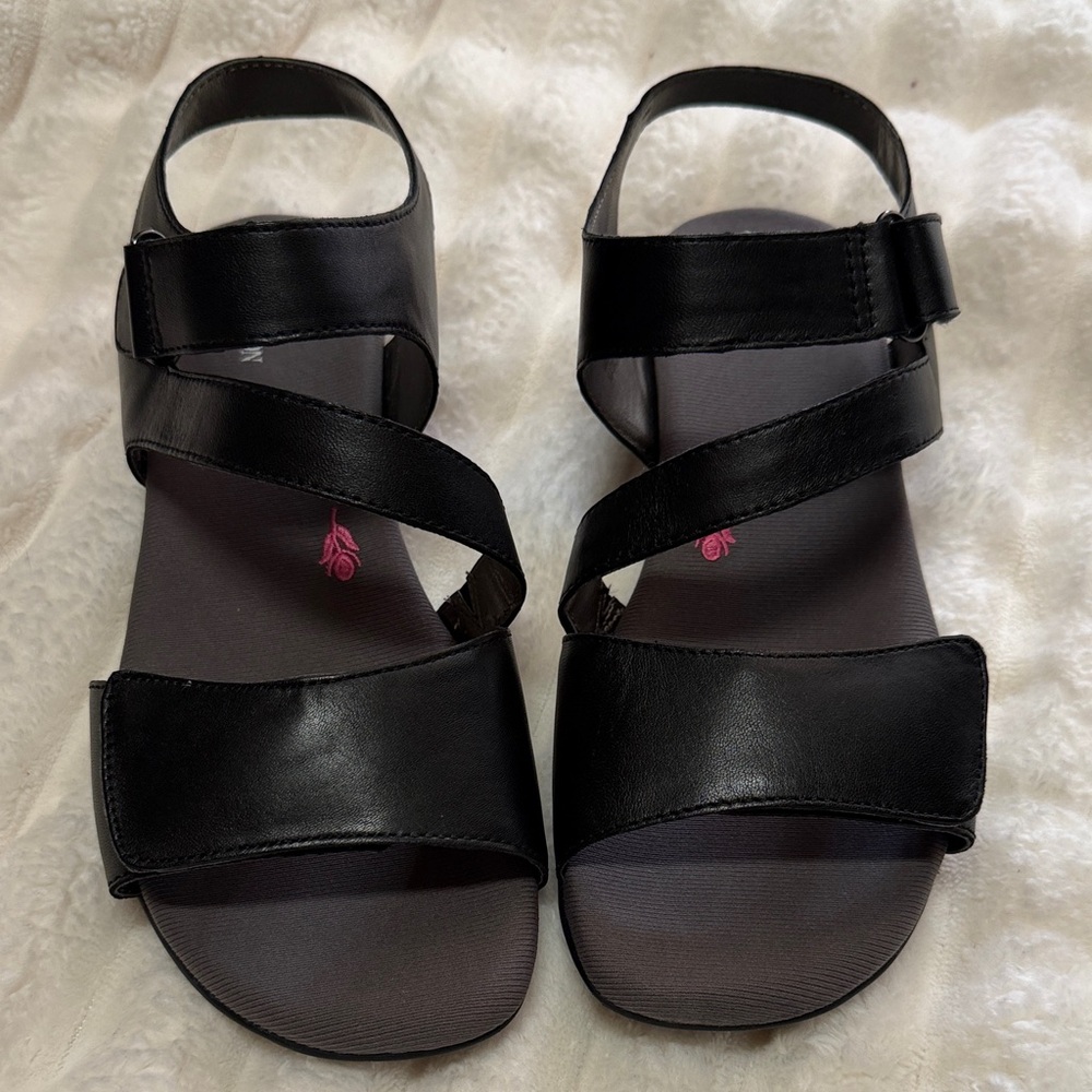 Ros Hommerson Black Strappy Adjustable Sandals